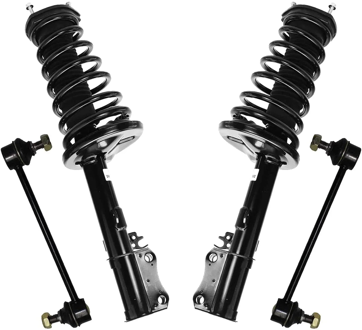 for Links Struts 2 Struts Rear Replacement w/Coil Sway 2.2L, Assembly 1997-2001 Detroit 1998 Struts Bar Sway Camry 2 Bars 1999-2003 Axle Toyota Solara Complete Rear 2000 - Ready Springs