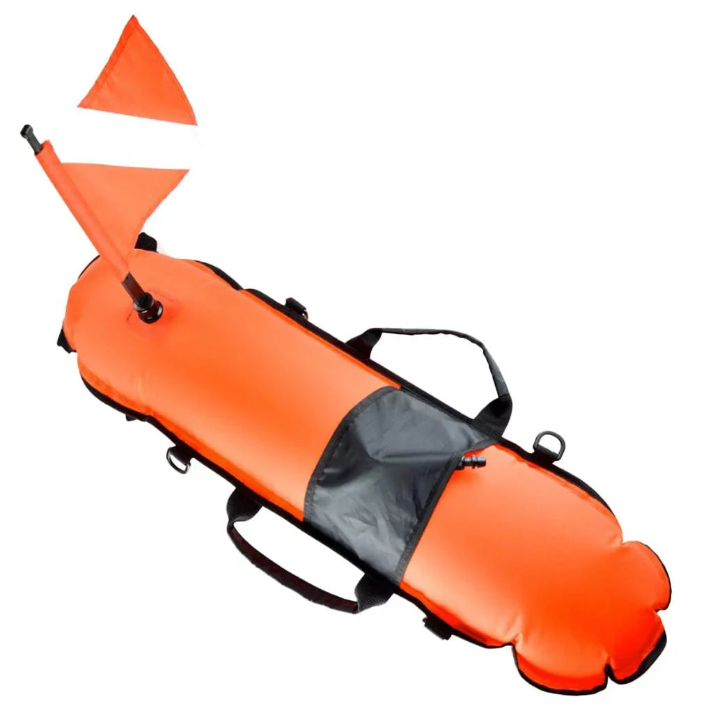 with Visible D-, Buoy High Inflator Scuba , Freediving Safety Float 20m Oral Flag, Diving Diver Snorkeling, Spearfishing,