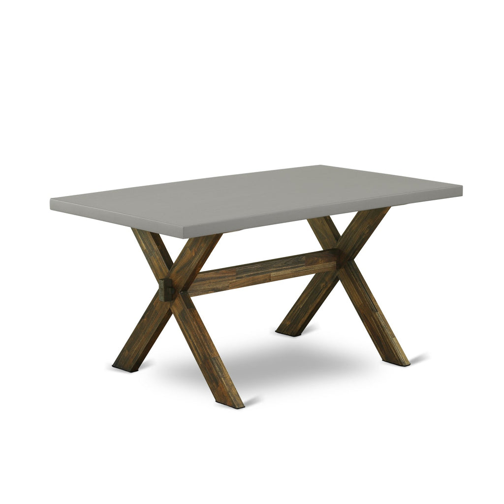 Fabric Chairs Seat Legs Room Tufted 7-Pc Back Set-Limelight Kitchen Country Parson Living Hardwood French HomeStock With Button Cement - & & Linen Table Top
