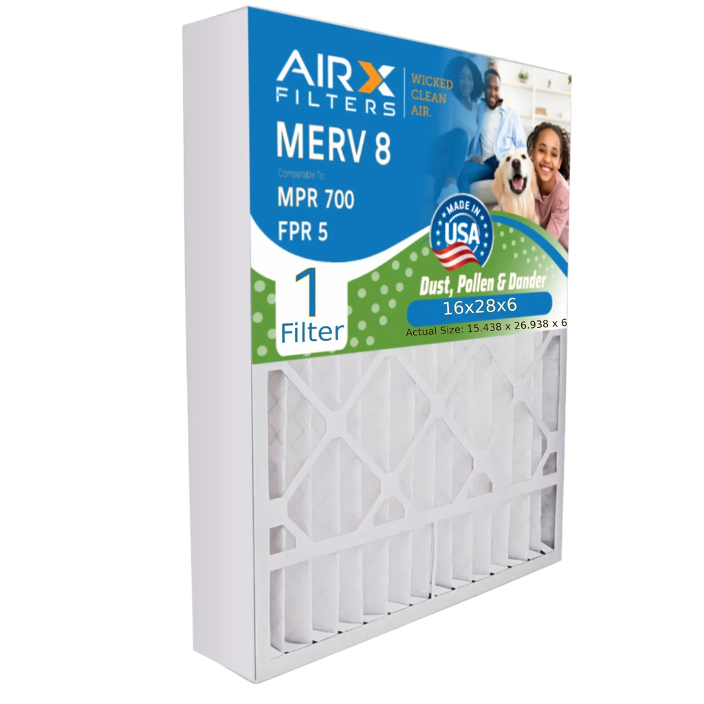 WICKED & Premium 700 Filter Aprilaire FPR Air Comparable Furnace AIR. Single FILTERS Made Compatible to 16x28x6 CLEAN 1 8 by Filter 401 USA AIRX MERV Filter MPR with 5 16x28x6