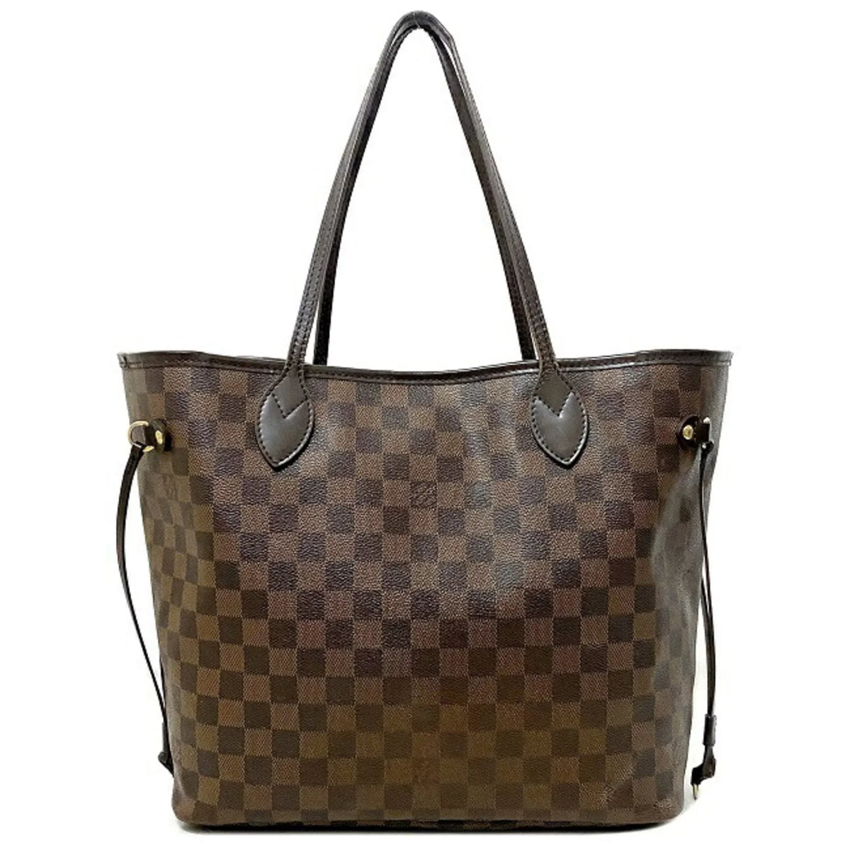 Pre-Owned SP4039 N51105 Bag Neverfull Brown (Fair) Tote MM Ebene Damier Ladies