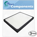 Filter 3-Pack Filter & Air 205 Replacement - Blueair 200 Blueair Compatible for Purifier Air with 300