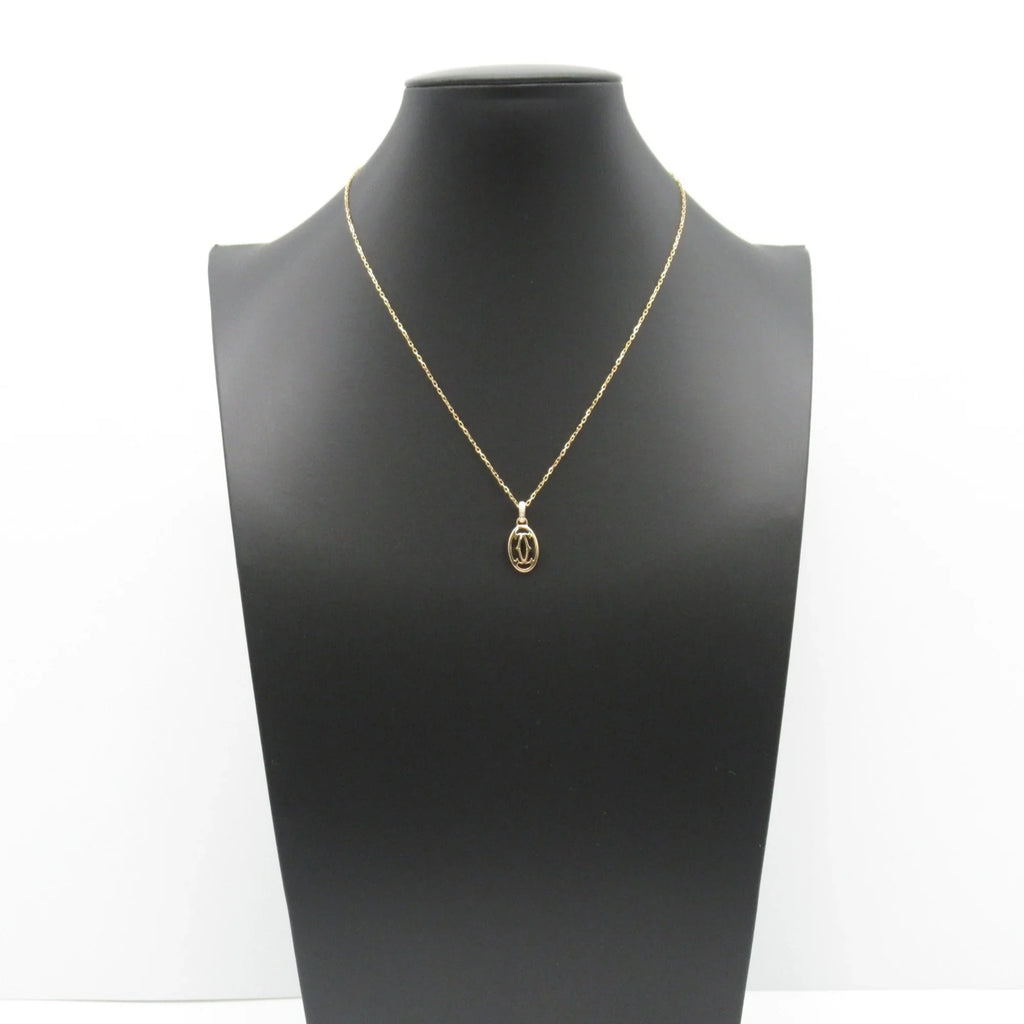 Necklace diamond K18PG(Rose Gold) Necklace Logo Clear CARTIER (Good) Clear double Pre-Owned