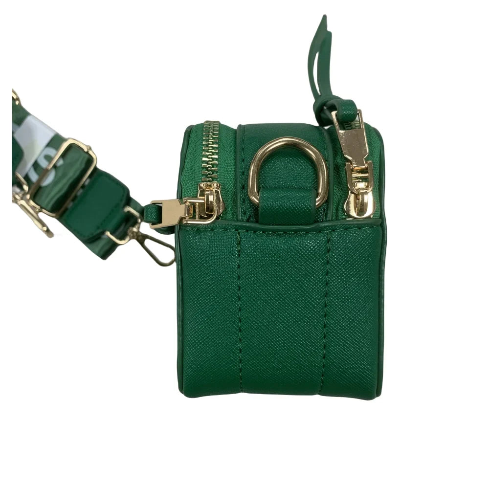 Logo Leather Cross Snapshot Bag body Women's Beige Chain Strap with
