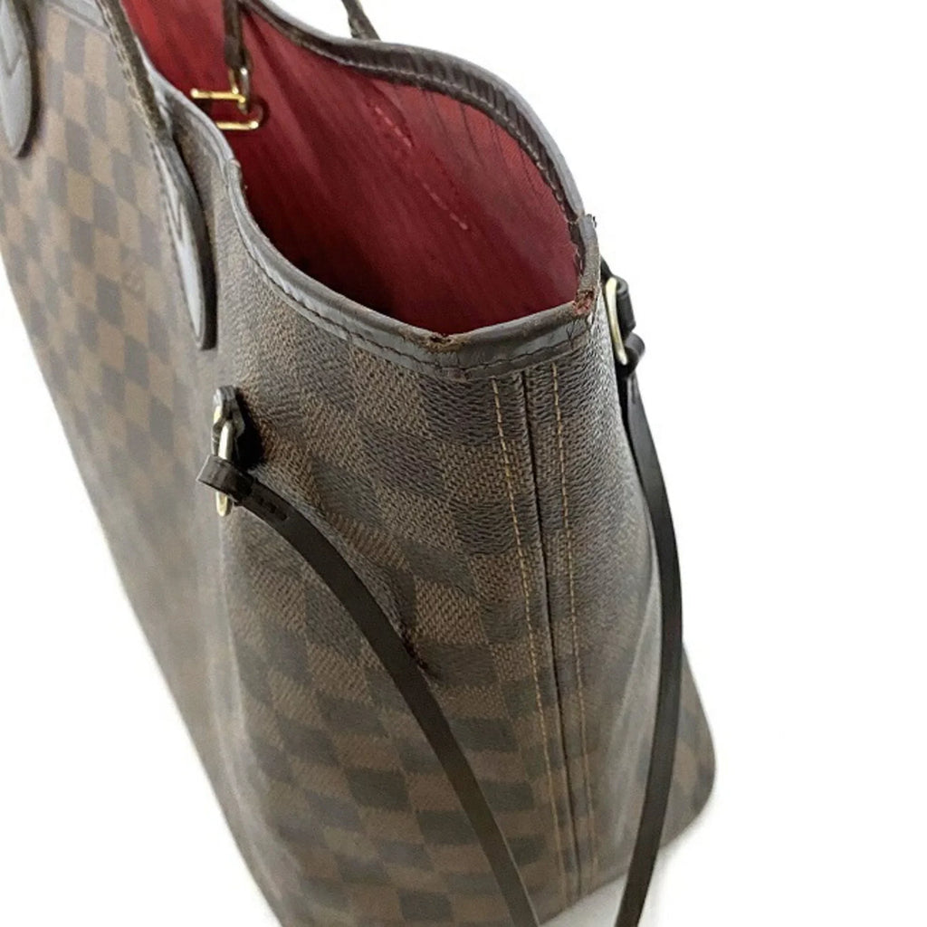 Pre-Owned SP4039 N51105 Bag Neverfull Brown (Fair) Tote MM Ebene Damier Ladies