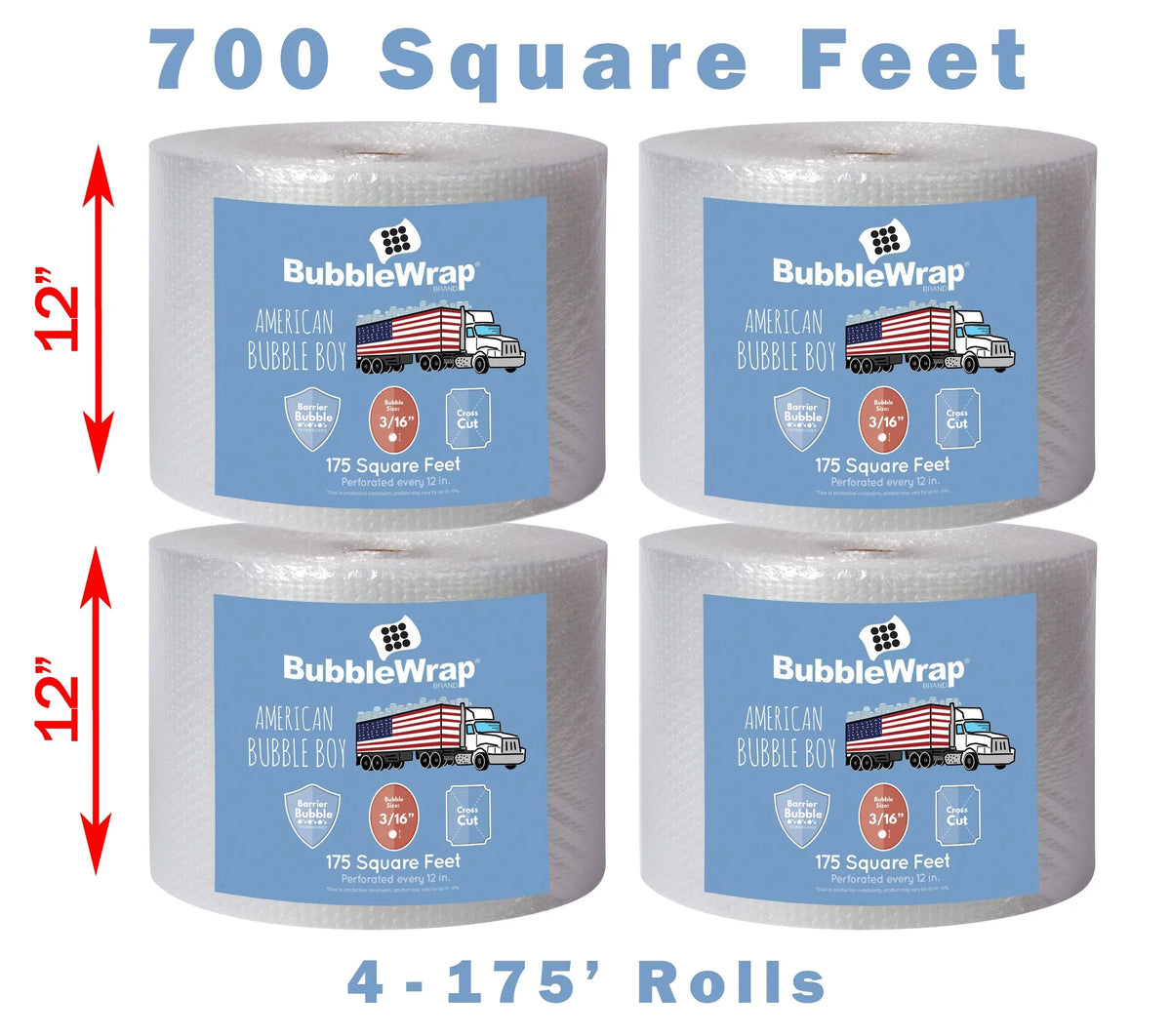Bubble - American Boy 12 By Cushioning ft x in 700 Wrap Bubble