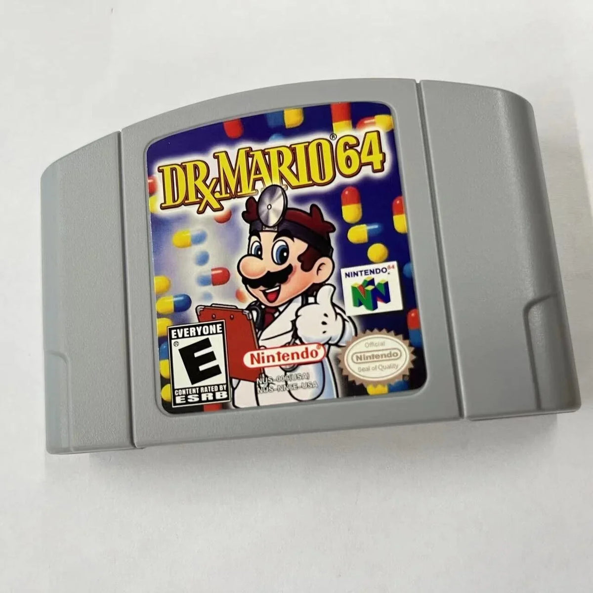 Mario N64 Game Cassette 64 for Dr. U.S.A. - Video version Card Console Nintendo