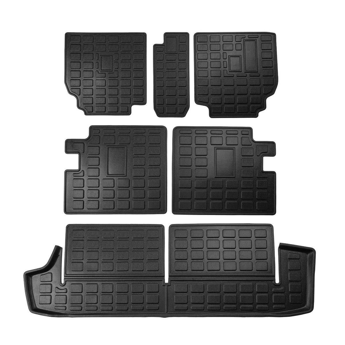 Trunk 7 Fit Accessories Liner 4 2nd&3rd Runner Row) Cargo 4Runner Seats 2010-2023 Mat Toyota (Fit