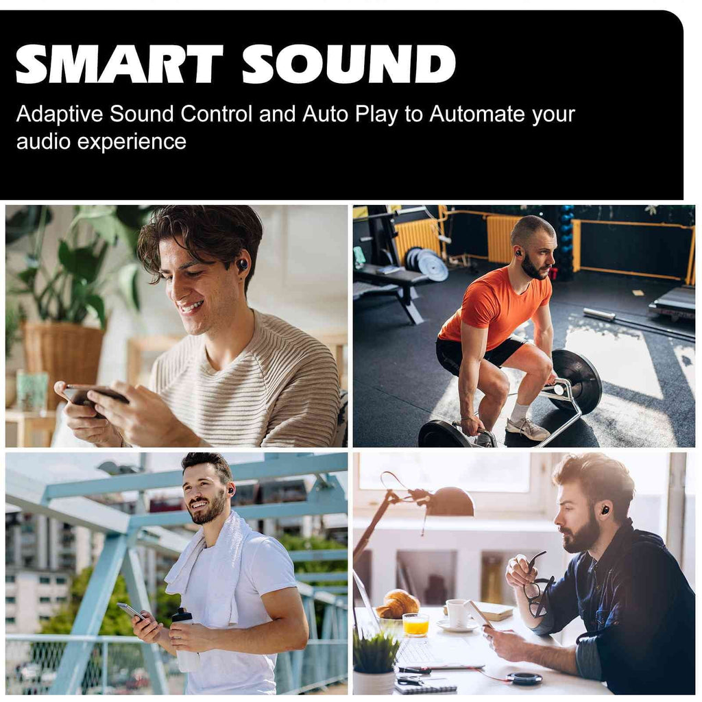 Note K5 Resistance, + Earbuds 5.2 Bluetooth Connection, Connect, True UrbanX Balanced, Black, with Bluetooth liquid IPX5 Boost Dual Lenovo (2018) Wireless Charging Case, Bass Compatible