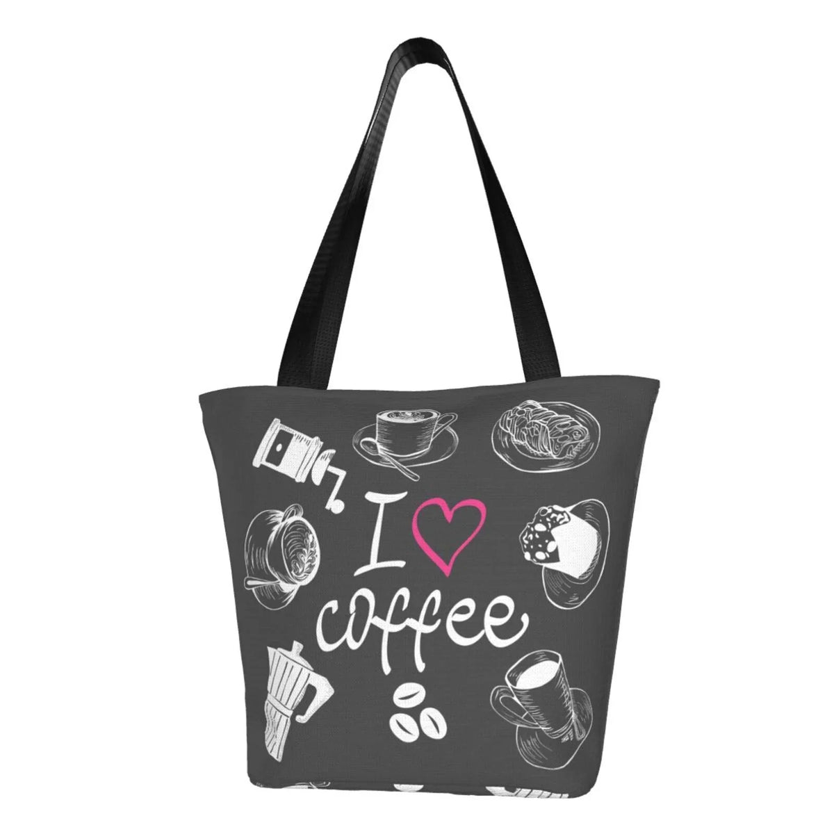 Handbags Shopping Women'S Bag,Shoulder Coffee Bag Capacity Hobos Tote Bag Love Lukts I Large