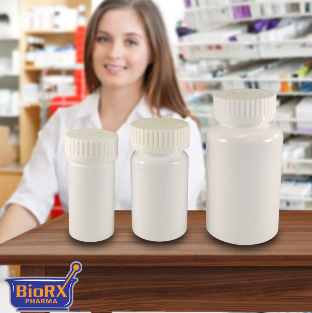 White (Pill Sponix Dram Caps BioRx of Pro by Mega Container) Child Bottle, Pharmacy Pharmacy Pack Pill Pharmacy Prescription Vials, 13 250 Bottle, Container, Resistant Included, Caps,