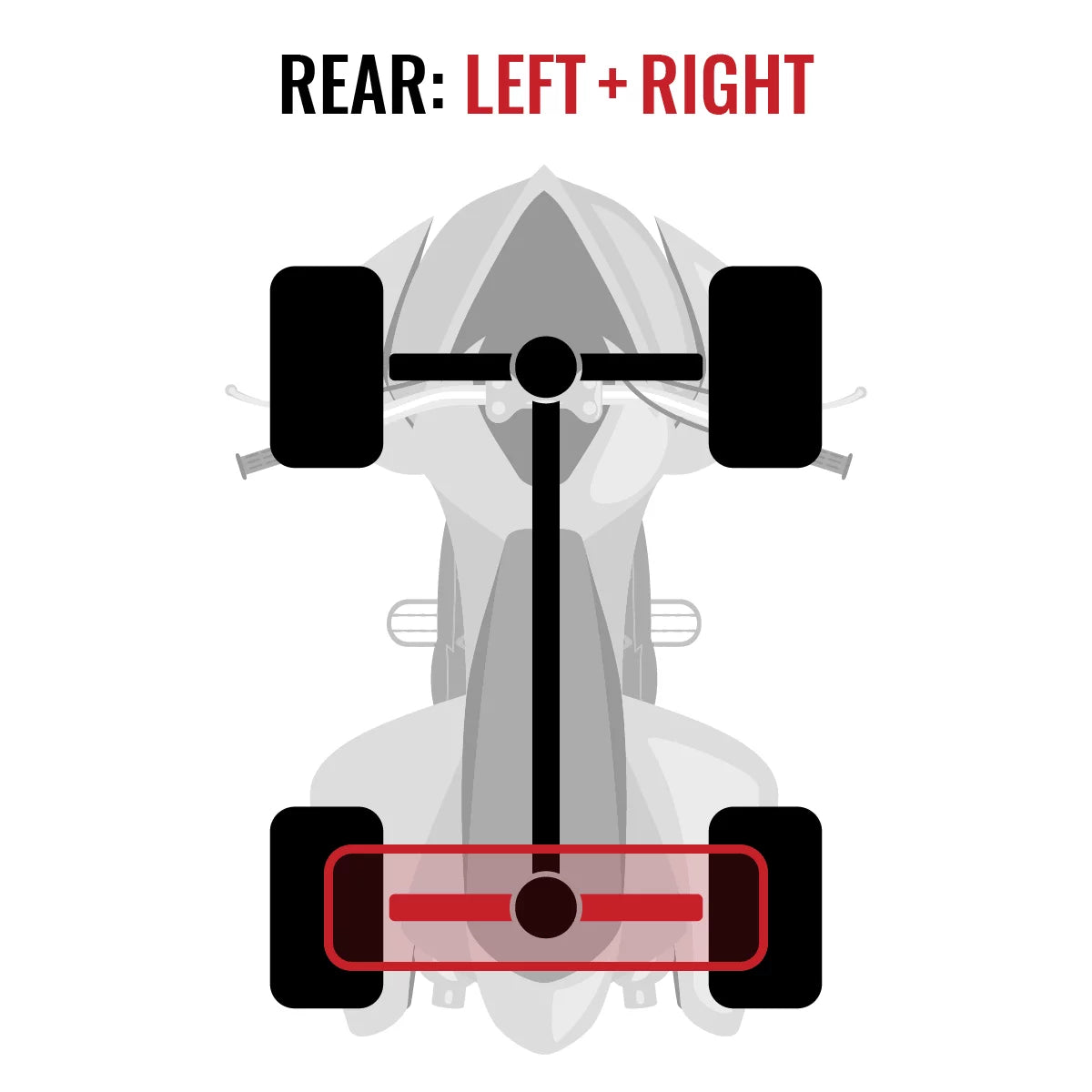 compatible 2015 Can-Am 2 Commander pc 800 Rear Right XT STD Sixity with XT 4X4 Axle Left - DPS