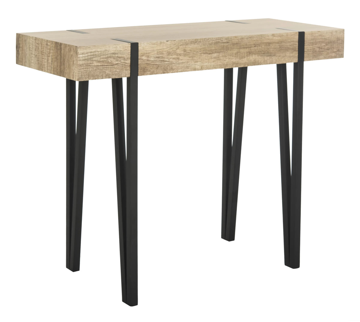 Alyssa Mid-Century Rectangular Top Table, SAFAVIEH Console Wood Brown