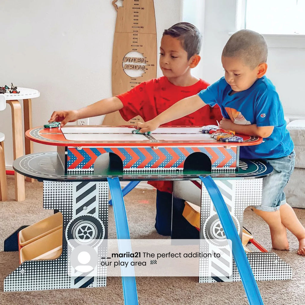 Children Race Toy Activity for Play Track Kids Delta Table and