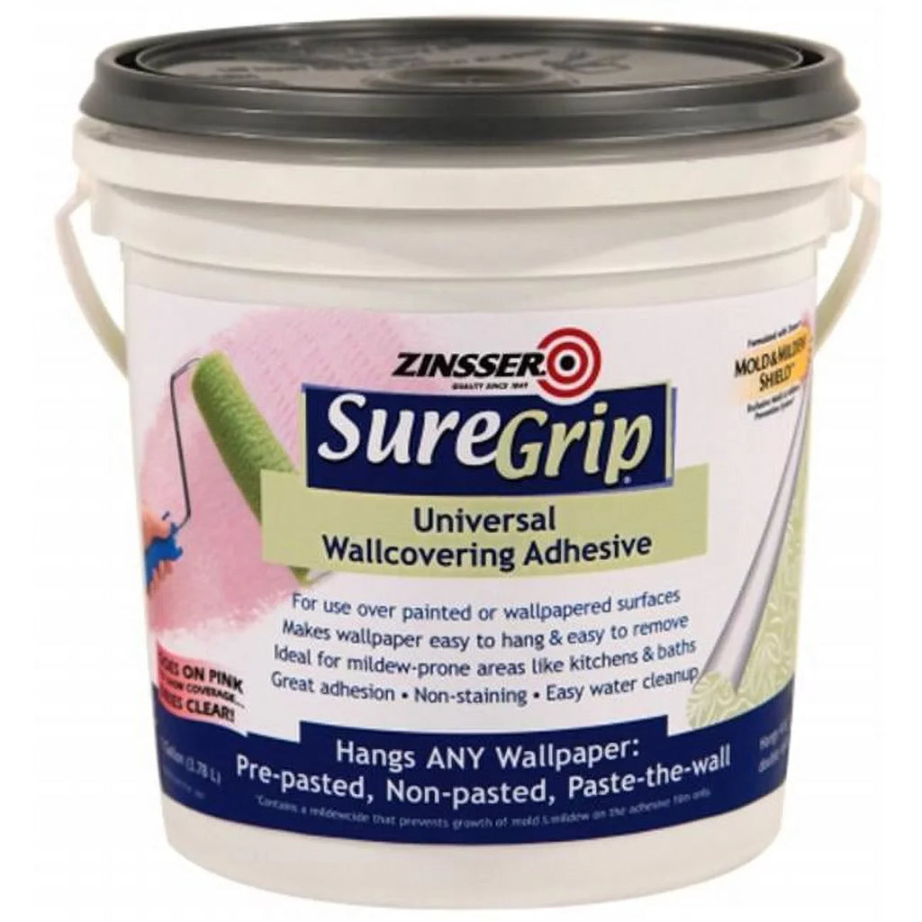 Adhesive gal Wallcovering Glue Strength 1 SureGrip High Zinsser