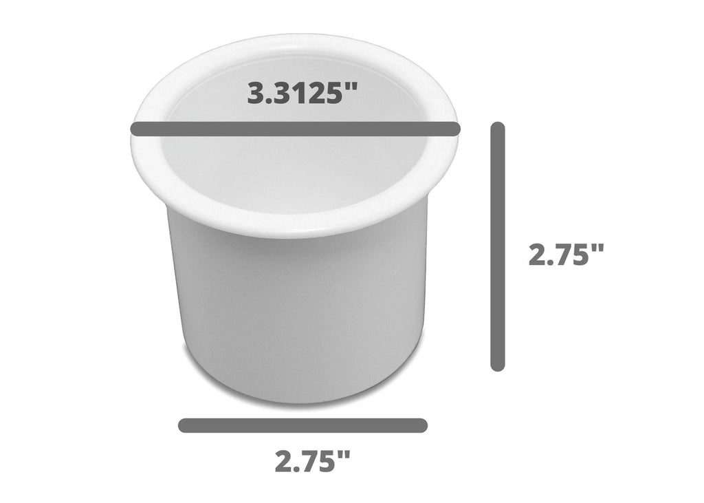 Table Cup Car Pontoon Recessed Sofa Holder Truck Boat 10 Motorhome for Insert White Marine Game Universal Camper Drop Plastic RV In Pocket