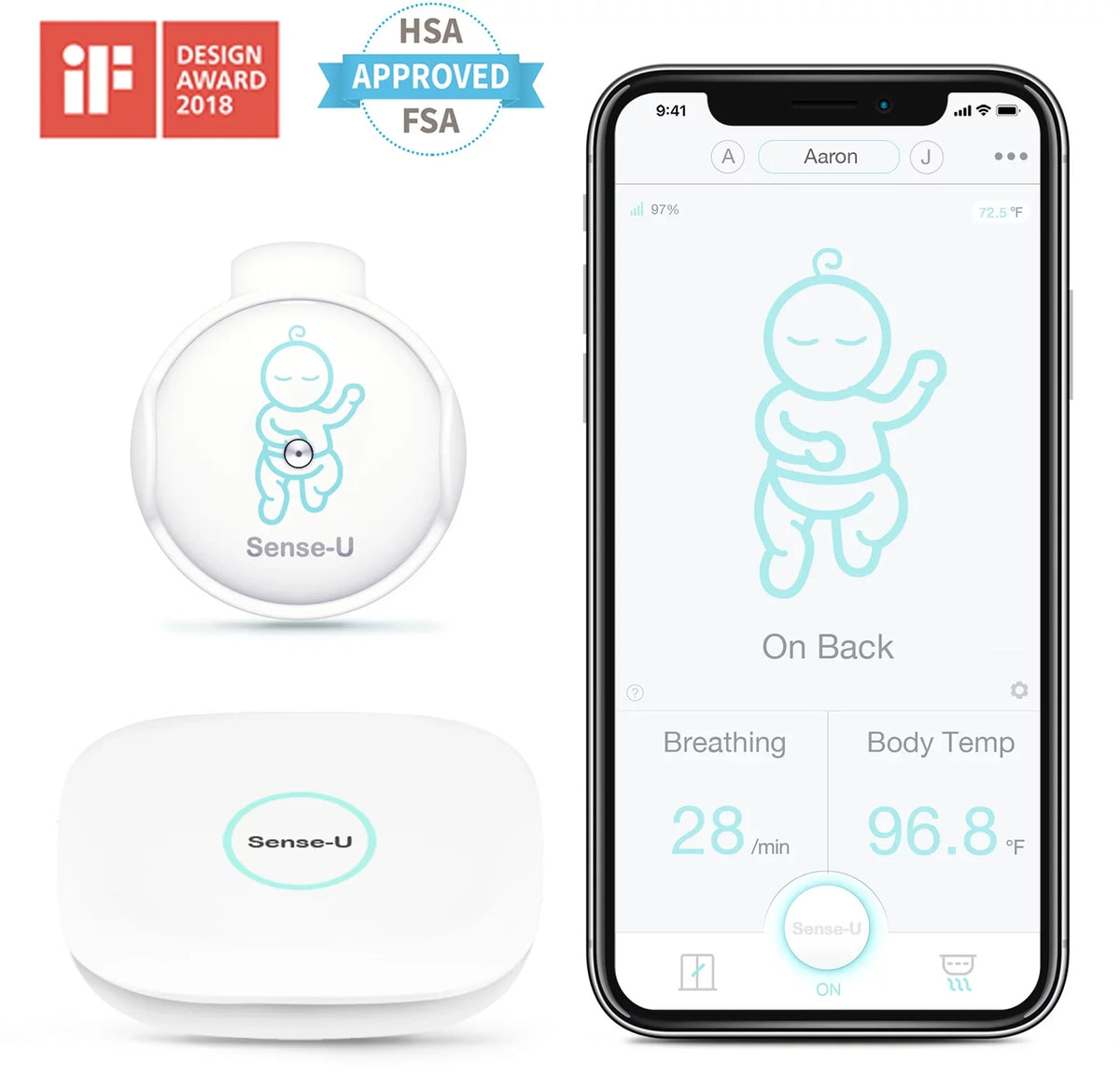 Smart High/Low with Audio, Baby Sense-U Monitor Motion, Video Vision, Temperatures, 2-Way Monitor Abdominal Range Night Movement, You Detected 3+Camera, Baby No That Notifies Long for Rollover, Talk,