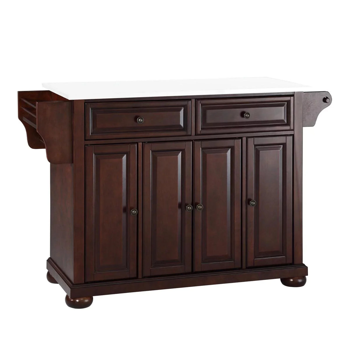 Top Country Black/White Stone Kitchen Island/Cart dimension Maykoosh Cottage Full
