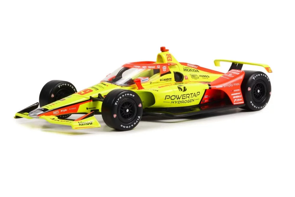 2022 Diecast - #29 Devlin Greenlight Car 1/18 DeFrancesco - w/LED - NTT IndyCar, Diecast Scale 11156 Car Case Display