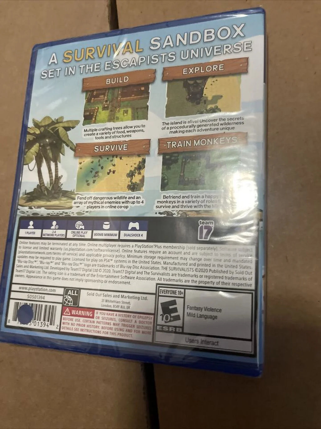 The NEW/SEALED. PS4. - BRAND Survivalists