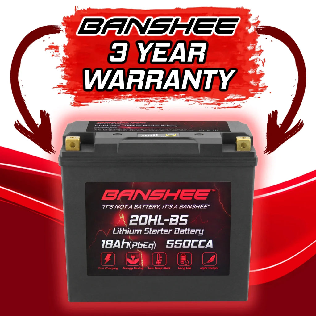 2004 WaveVenture Yamaha Banshee Motorsports Battery to Compatible YTX20L-BS LiFePO4 XL700A 2002 with XL700