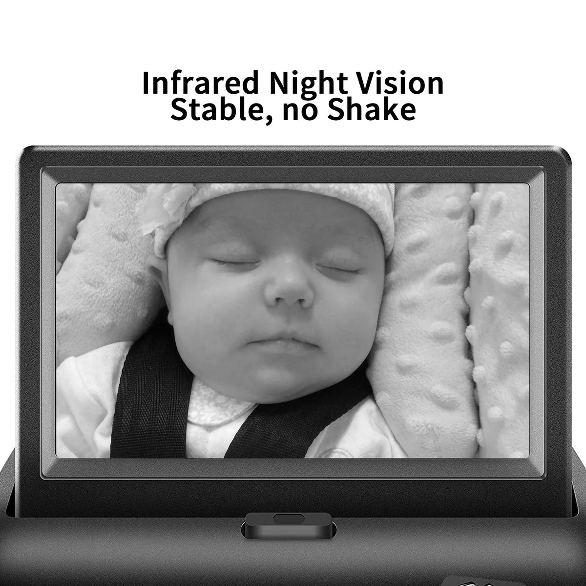 Seat Facing Baby Night Crystal Vision, Monitor Car Clear Ideal Radirus for Infrared View Camera, Rear with