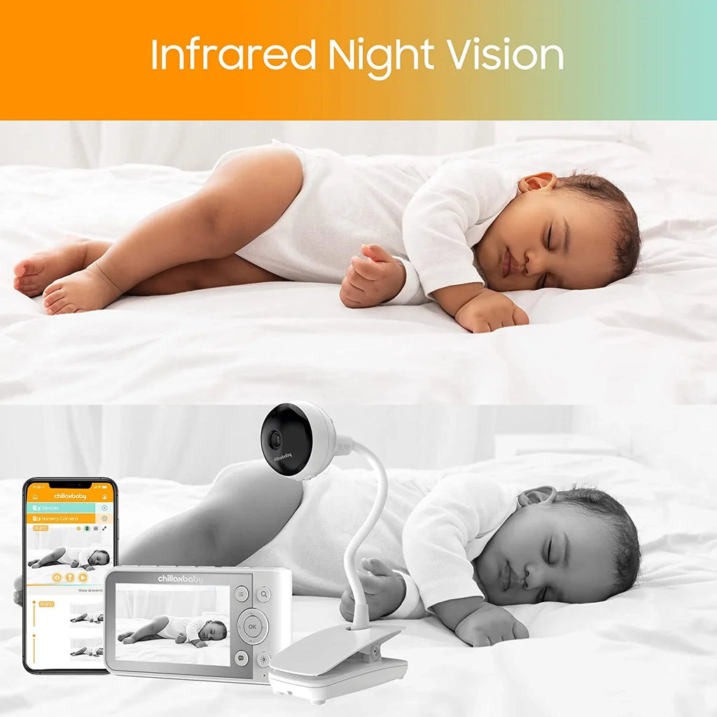 Night Pro Full CHILLAX Smart by 2-Way Camera Monitor Vision Giraffe Baby Audio HogoR WiFi HD