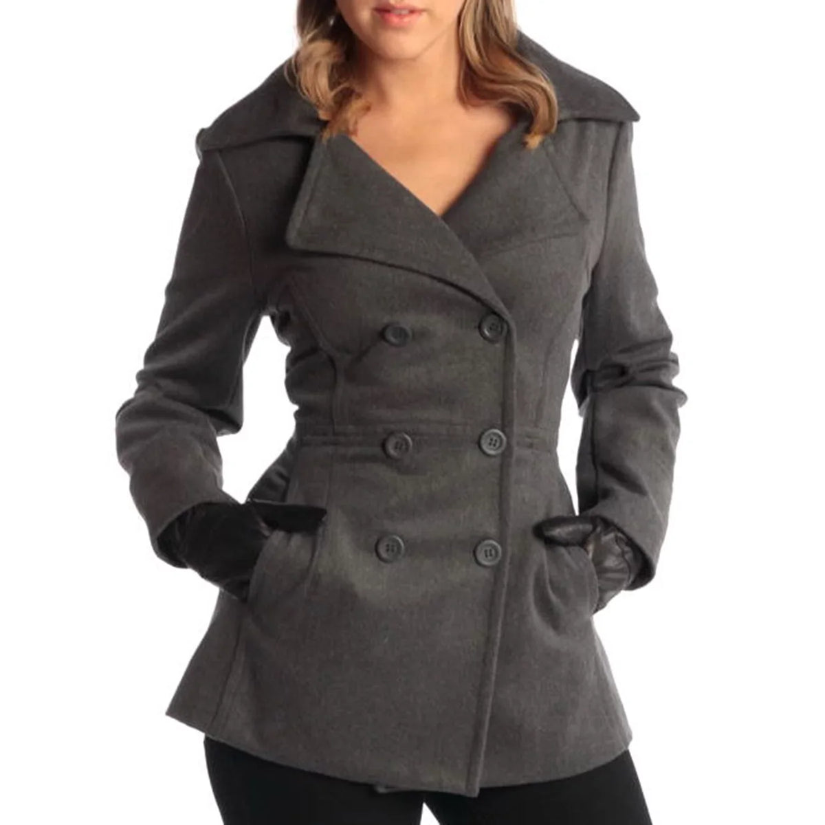 Wool Overcoat Double Swiss New Jacket Alpine Peacoat Breasted Womens Blazer Emma