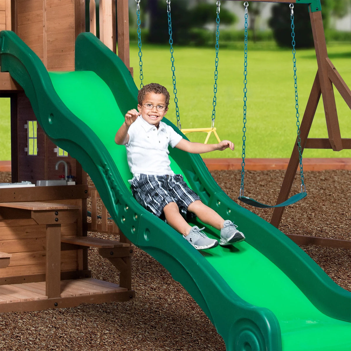 Swing Set Discovery Backyard Mount Triumph