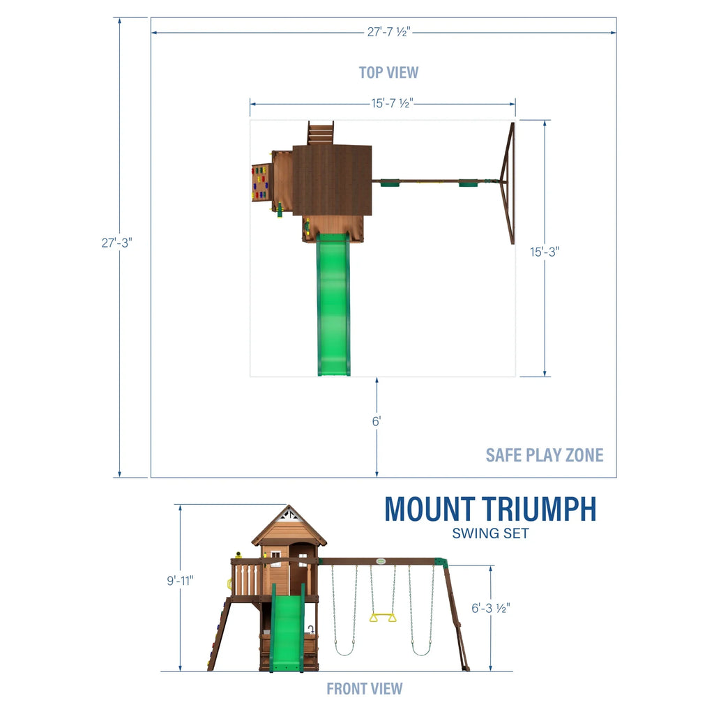 Swing Set Discovery Backyard Mount Triumph