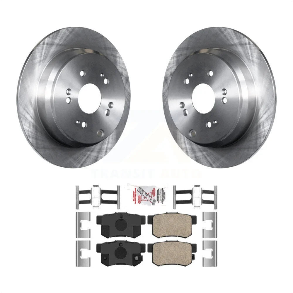 Ceramic For Pads Transit And Auto K8A-100540 RDX - Rotors Disc Kit Acura Rear Brake