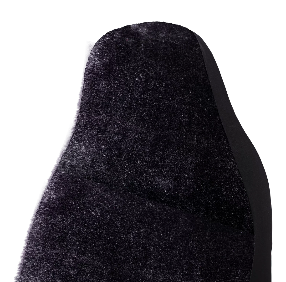 Polyester Faux Universal Car Drive Back Fit, Soft High 2 Black, Covers Seat Piece 2002SC101 Fur Auto