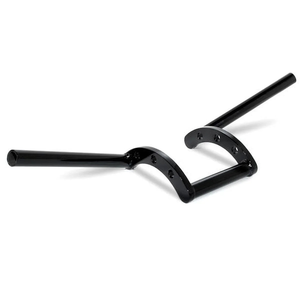 Handlebar Black Bike Compatible Krator FLHP Davidson Police with Harley 1" Cruiser Z-Bars Motorcycle