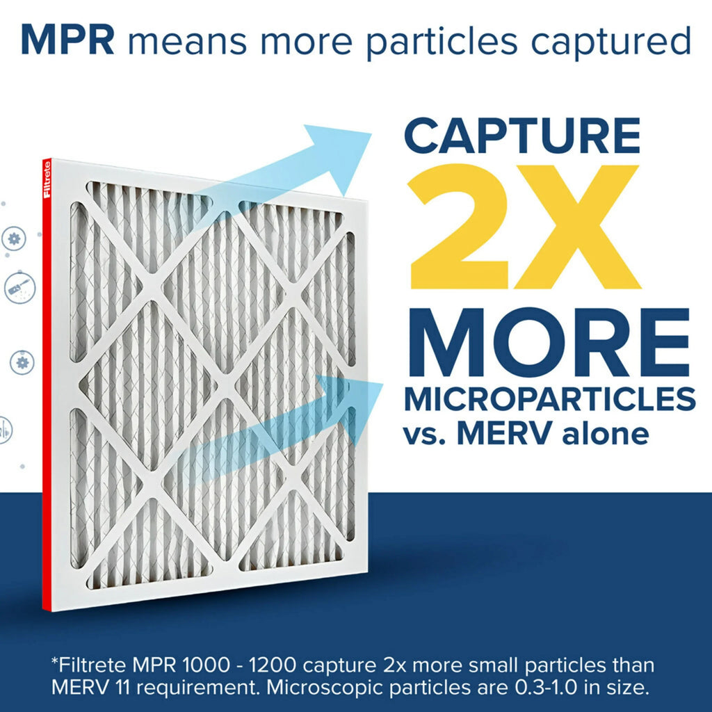 Filtrete 1000 Filters Filter, MPR Defense, Air MERV 16x20x1 Allergen 11, 2