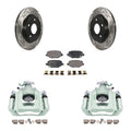 Disc Brake Caliper Slotted 2012 Coated Piston Rotors From Pads For Ram With 24 And Transit Auto C/V Kit KCD-100639T Ceramic Rear Front 12 03 Single Drilled