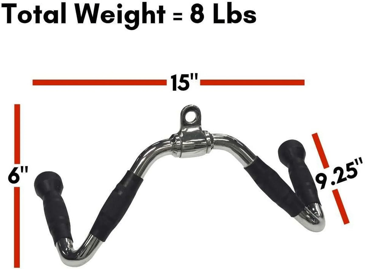 s, - Downs Bar Machine Triceps Rows, Attachment Seated Downs, For Ideal With Press LAT Pull And Bicep Grips Rubber Cable Multi