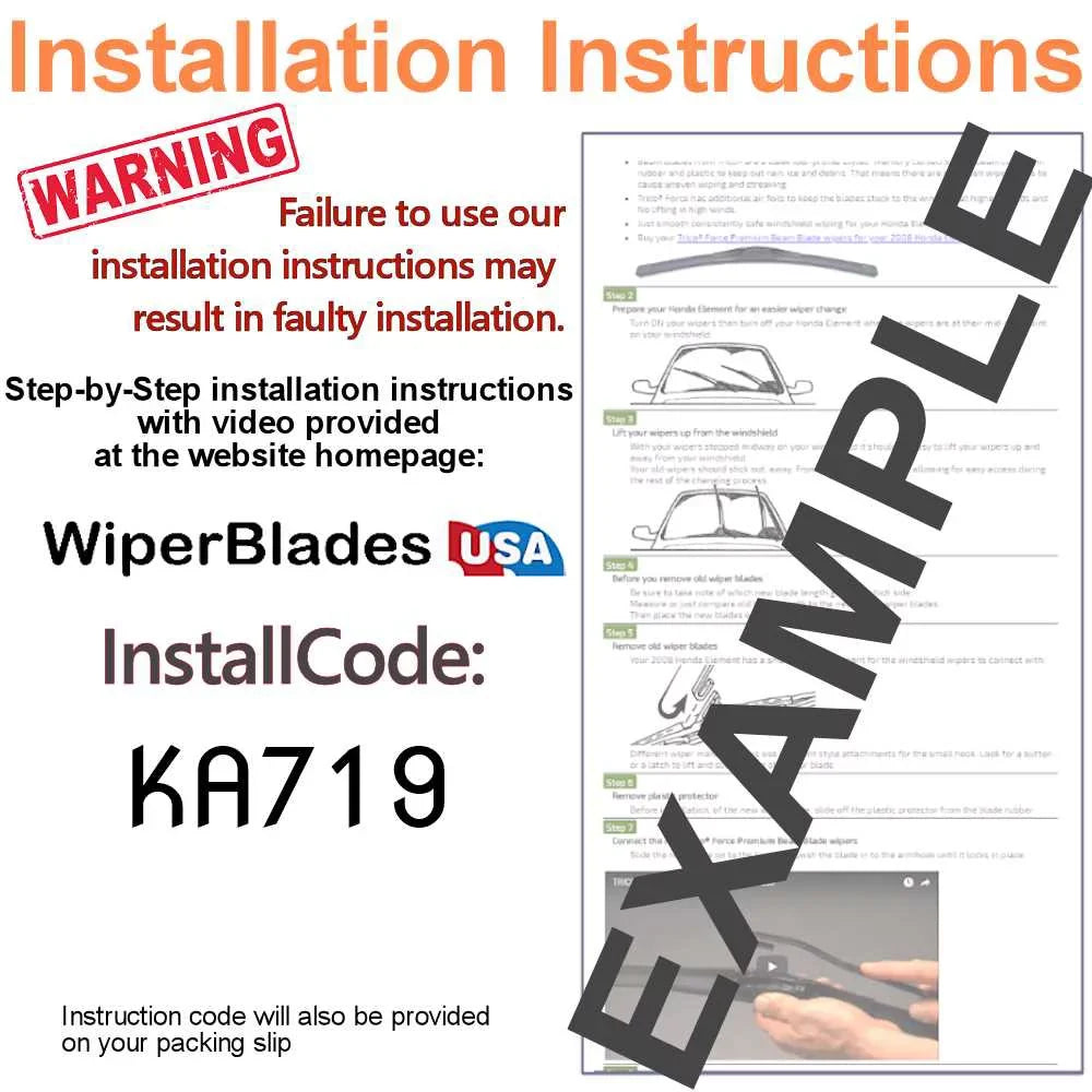(Set Wipers 2018 Wiper of Edge w/Rear 3) Blade Beam