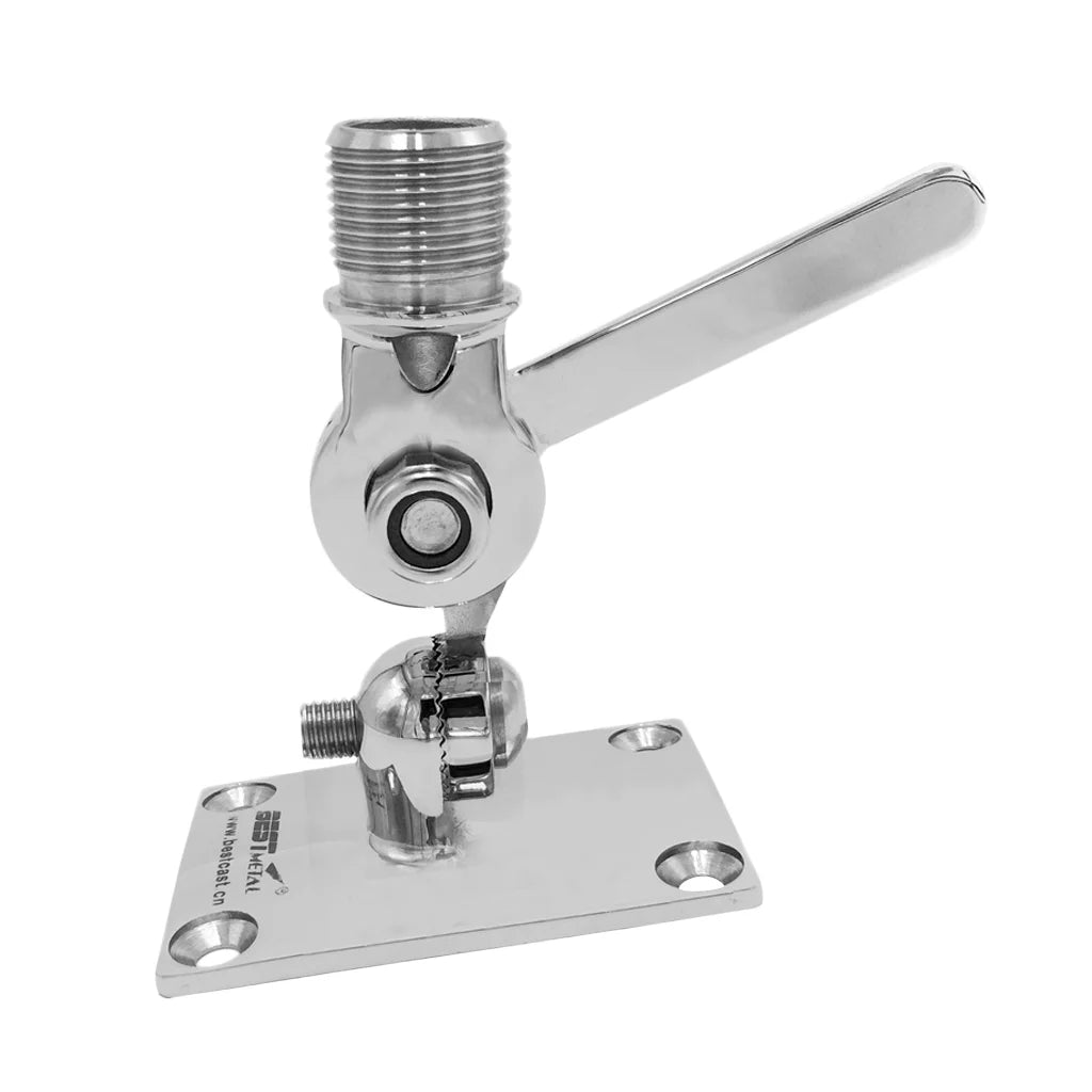 Dinghy Boat Base Ratchet Kayak for Inflatable Mount Stainless Marine Adjustable Radio Steel VHF