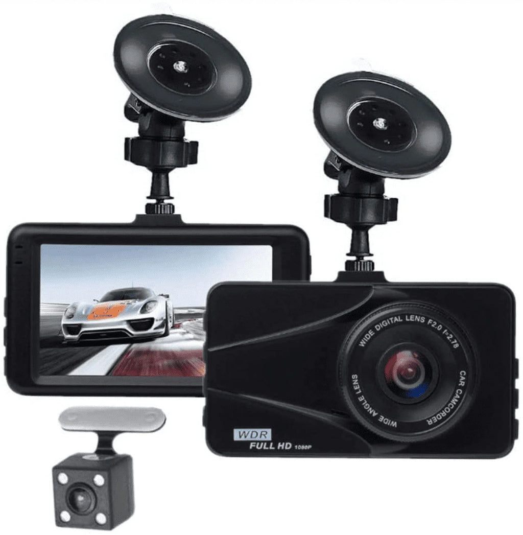 HD Images T670 WDR, Detection 170° Screen DVR Recording Wide Travel Angle, Video Full Cam G-Sensor, Dash For Recorder LCD Motion Loop Dual Excellent 3" Plus