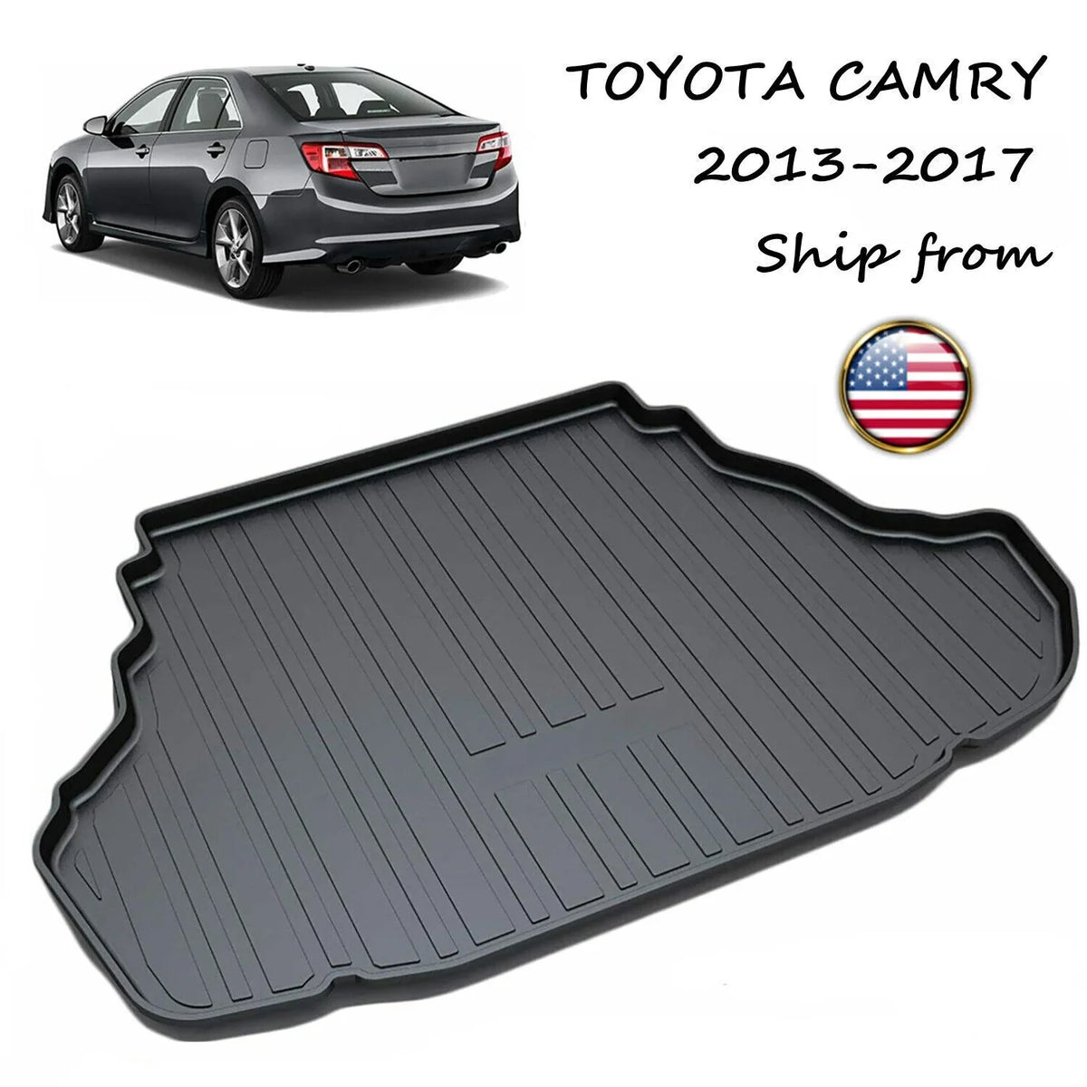 Carpets 2013-2017 Liner Clean for Mats Cargo Camry Easy Trunk to Toyota TPO