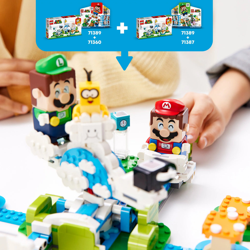 Expansion World (484 Set Super Kids Building Pieces) LEGO for Playset Mario Lakitu Toy 71389 Sky