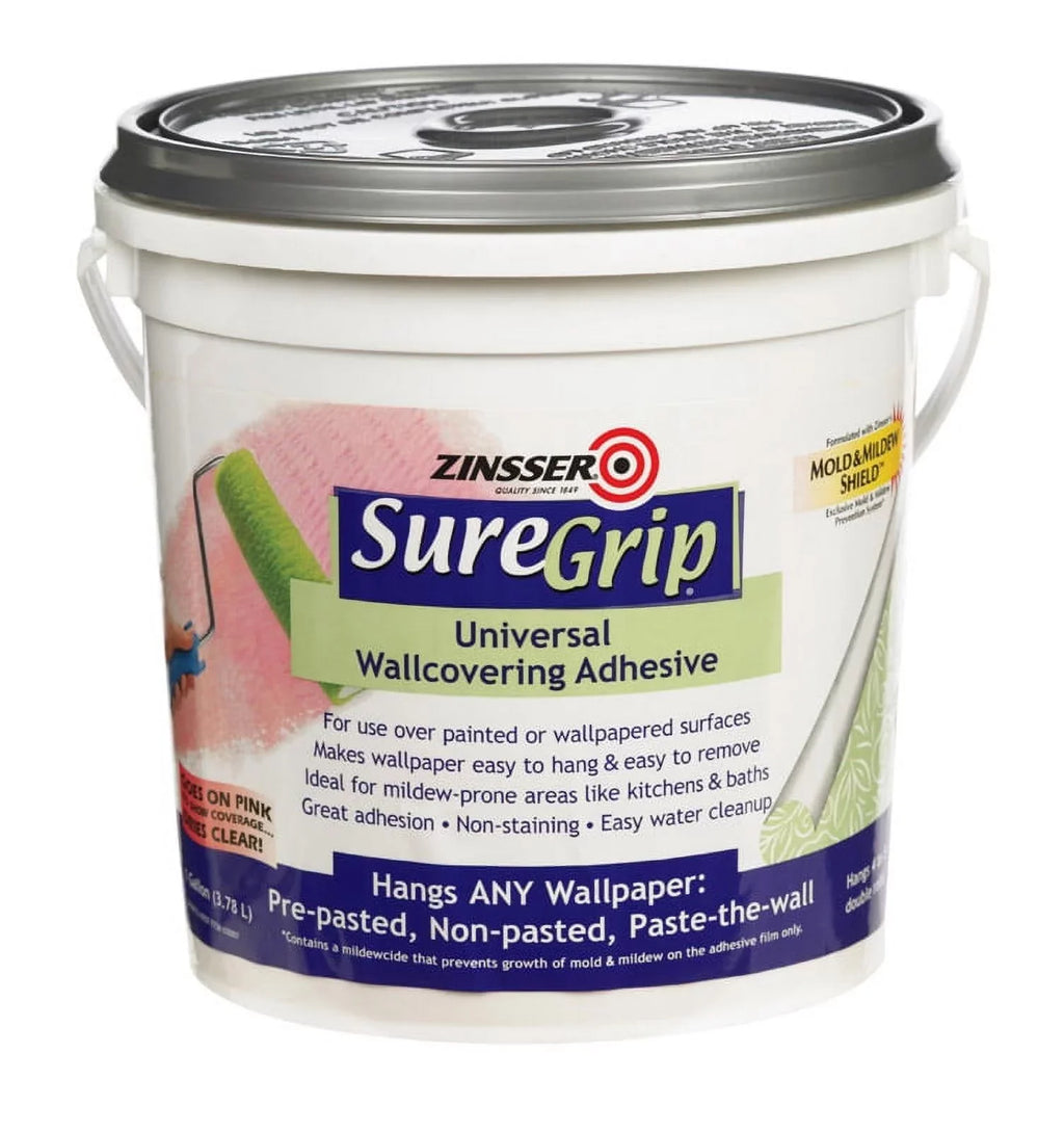 Adhesive gal Wallcovering Glue Strength 1 SureGrip High Zinsser