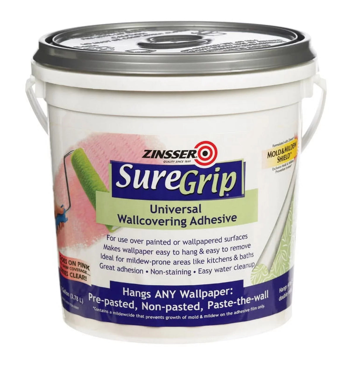 Adhesive gal Wallcovering Glue Strength 1 SureGrip High Zinsser