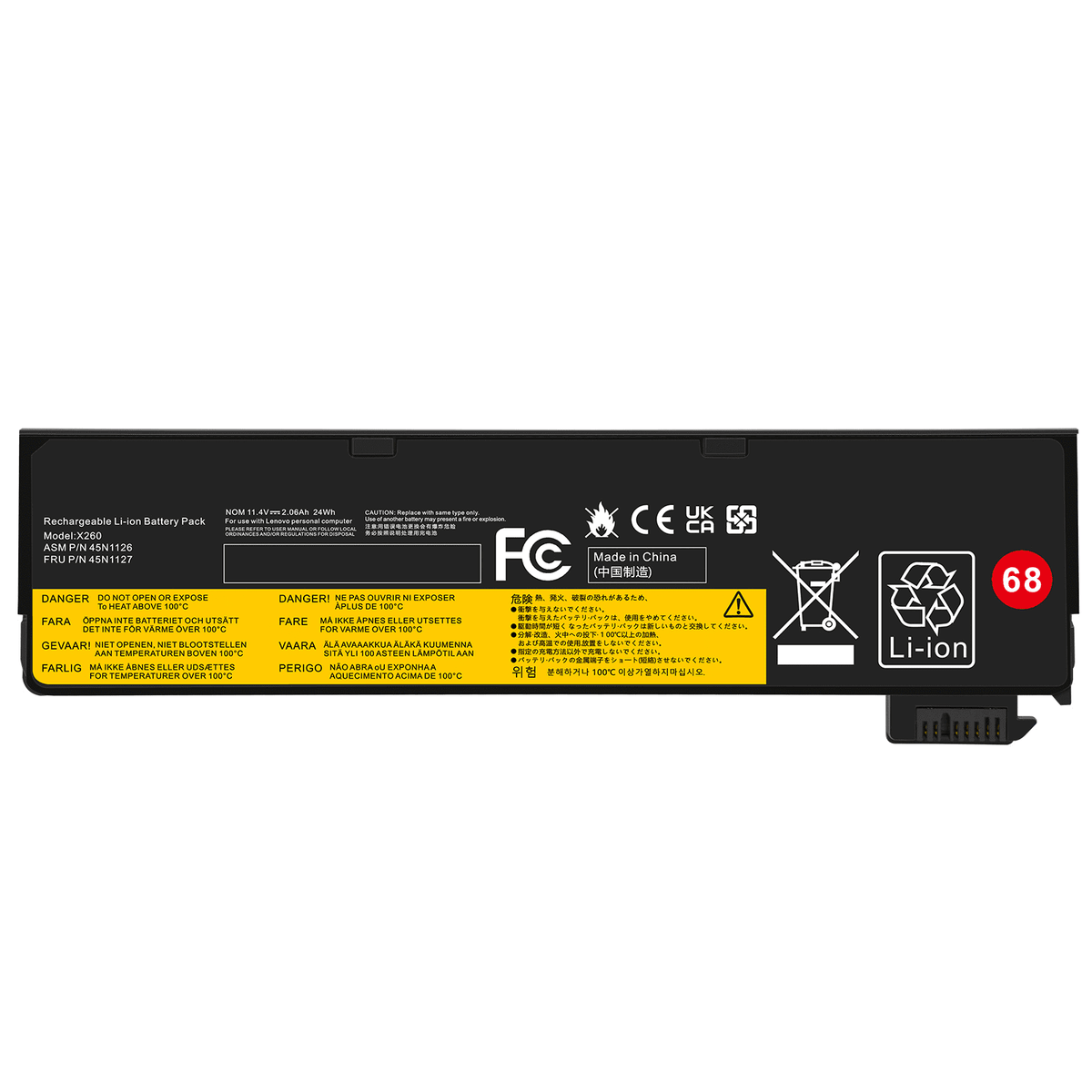 for T440 T450s 45N1126 Battery X240 45N1127 ThinkPad X250 45N1134 45N1777 Lenovo