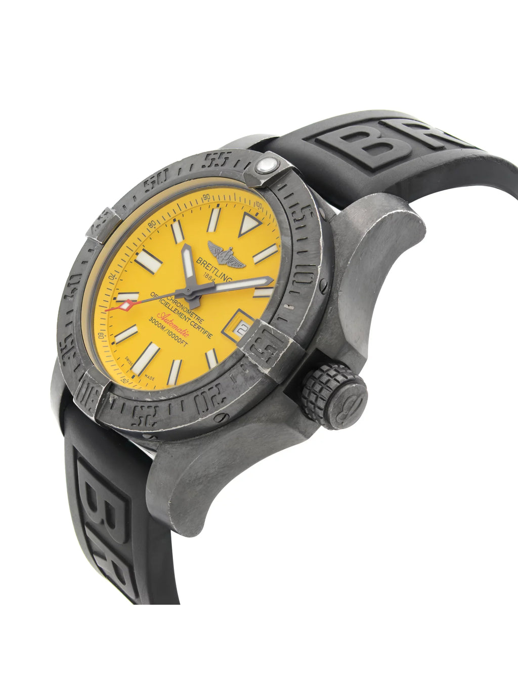 Avenger Steel Seawolf Watch Mens II Black M17331E2/I530-153S Breitling Automatic