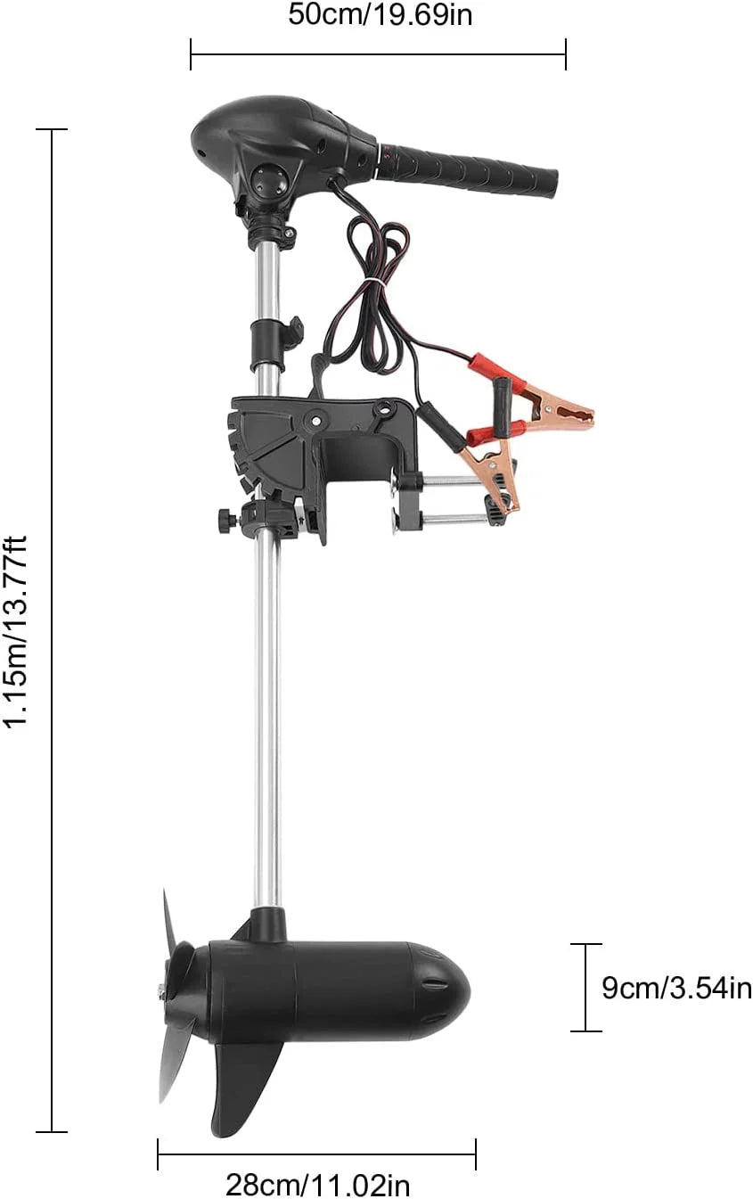 Boat Motor Outboard Fishing Miumaeov Motor Engine Display Trolling LED With Electric 12V