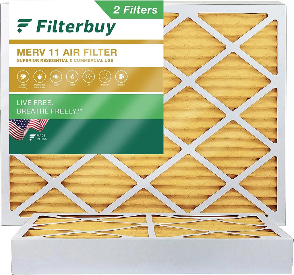 (2-Pack) MERV 12x18x4 Pleated Filterbuy AC Furnace Filters Air 11 HVAC