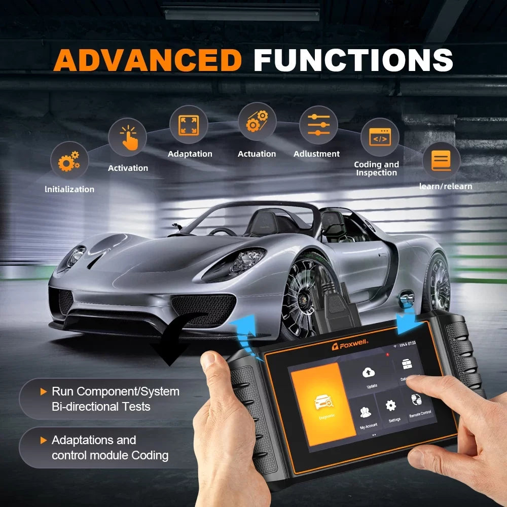 Scanner Bi-Directional FOXWELL System All All Tool Reader Scan Reset Code Automotive Diagnostic OBD2