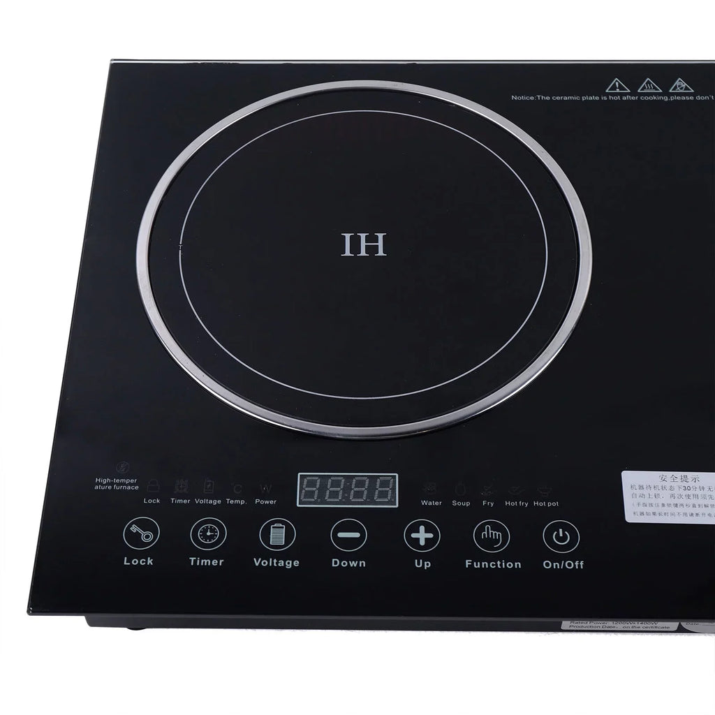 Touch Dual Cooker+1400W Portable Cooker Stove Countertop 1200W ANQIDI Cooktop Digital Sensor Burner Ceramic