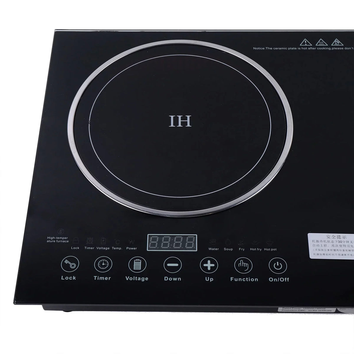 Touch Dual Cooker+1400W Portable Cooker Stove Countertop 1200W ANQIDI Cooktop Digital Sensor Burner Ceramic